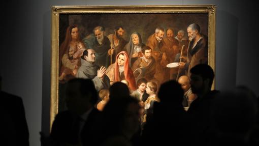 Una de las pinturas de la muestra «Murillo. IV Aniversario»