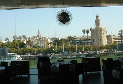 Vistas desde un restaurante de Triana