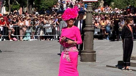 Nati Abascal, muy elegante