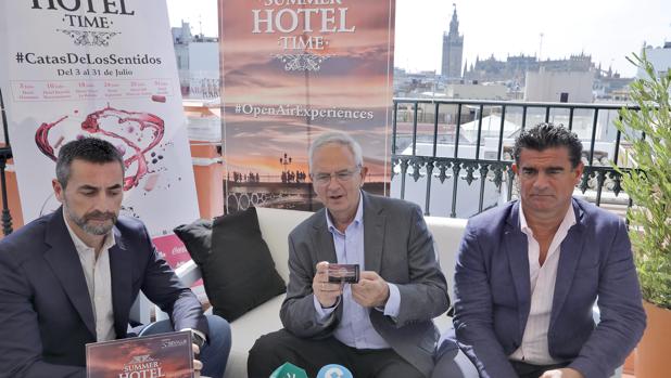 Antonio Jiménez, Manuel Cornax y Amador Sánchez