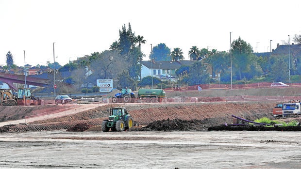 Terrenos en el polígono Megapark en Dos Hermandas, donde se construirá el centro logístico