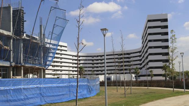 Obras de la nueva urbanización en la Hacienda el Rosario