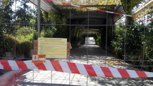 Actuación del Zoonsanitario municipal en los jardines de Cristina
