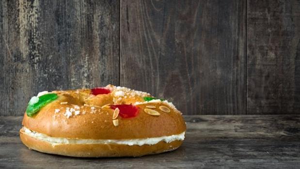 Roscón de Reyes relleno de nata
