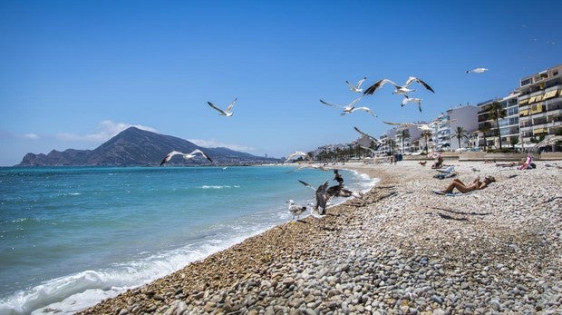 Playa de l'Espigó, en Altea